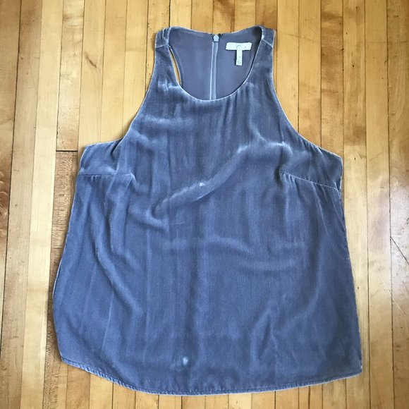 Joie Brighton Grey Velvet Racerback Tank - Picture 2 of 5